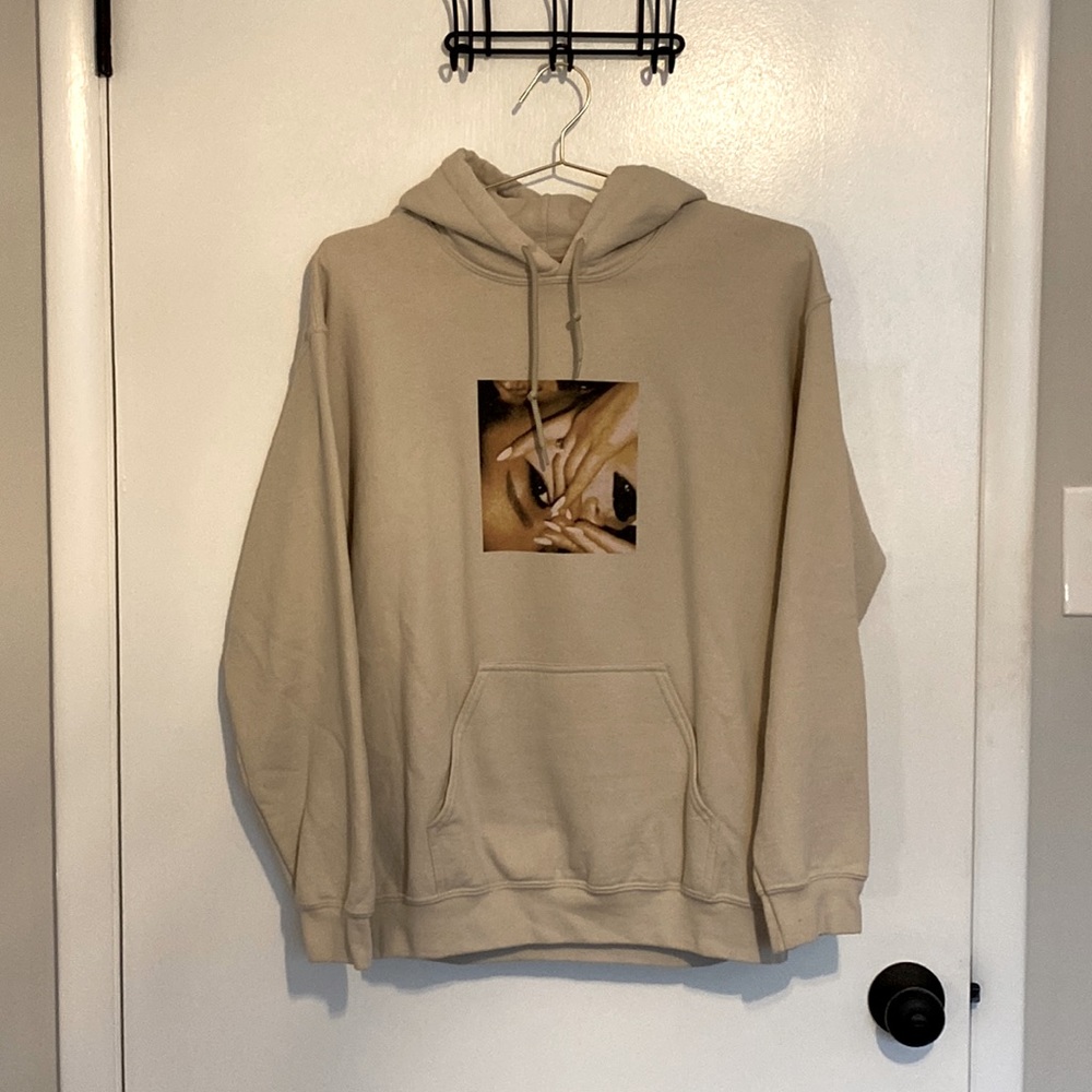 Ariana Grande thank u next album tan hoodie